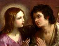 Guido Reni - Christ embracing Saint John the Baptist